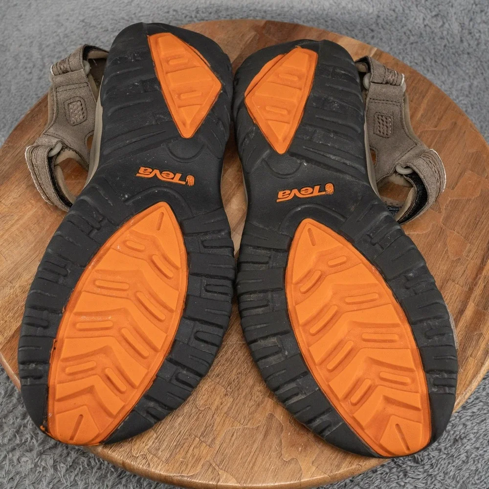 Teva Hudson Sport Sandals Mens 13 Bungee Cord Good Suede Mesh Strappy Water